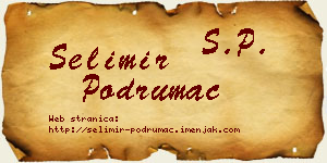 Selimir Podrumac vizit kartica